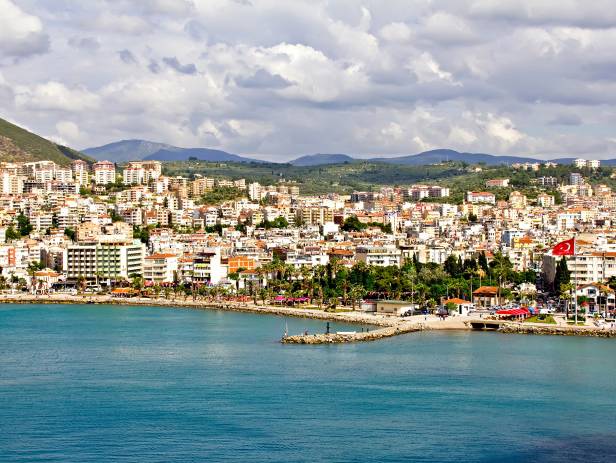 View of Kusadasi from across the water