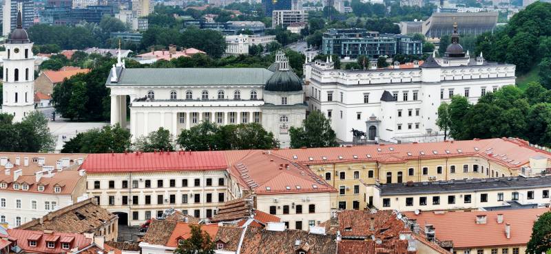 Vilnius's Old Town viewed from above